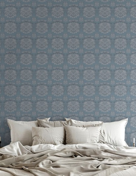 Coloring Damask in Blue - 1032301-02 - 04814-01 paint 